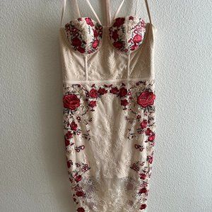 Bebe Maddie Embroidered dress